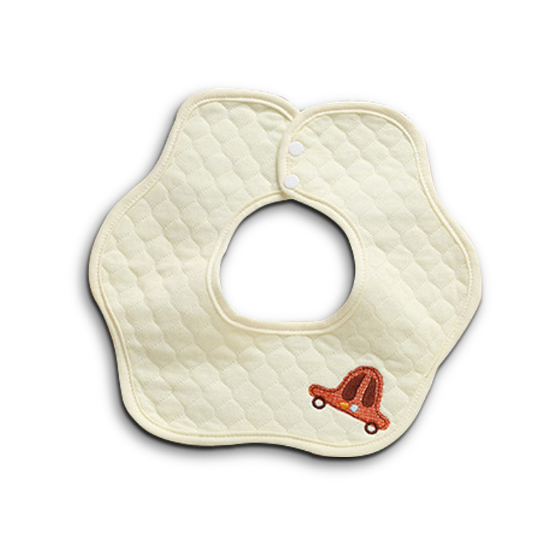 Baby saliva towel, flower waterproof cotton, 360-degree petals, rotatable saliva towel bib, infant bib Item Picture