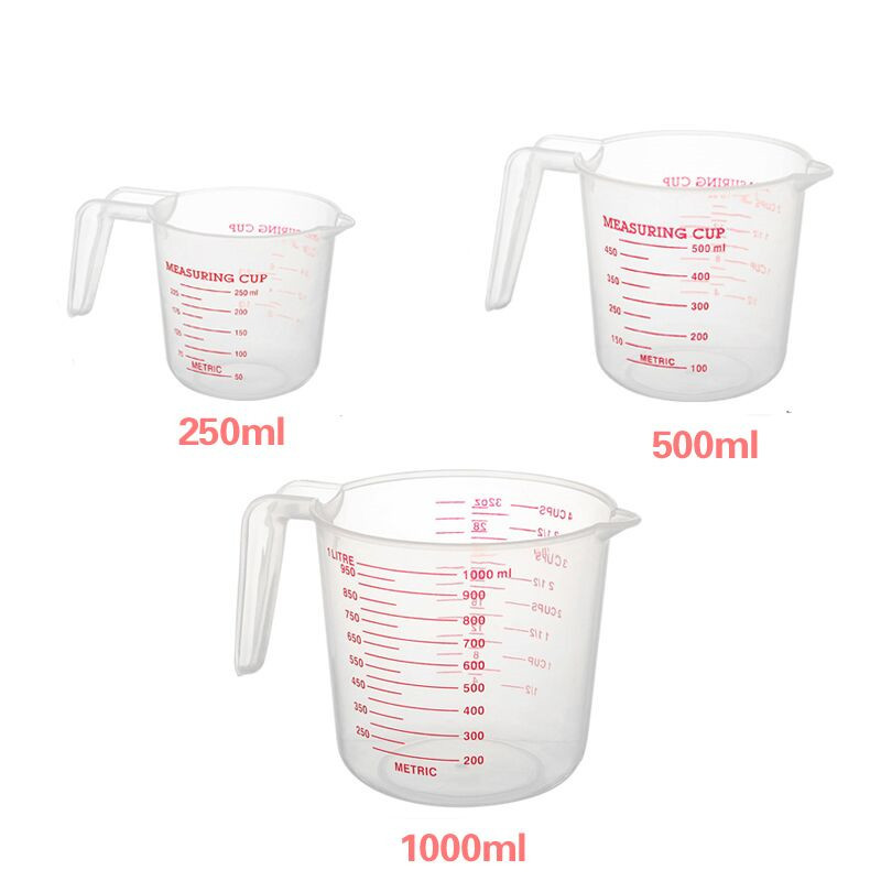 Standard 500-milliliter measuring cup with scale for household baking, milk measuring cup, water measuring cup, 1000ml measuring cup with scale