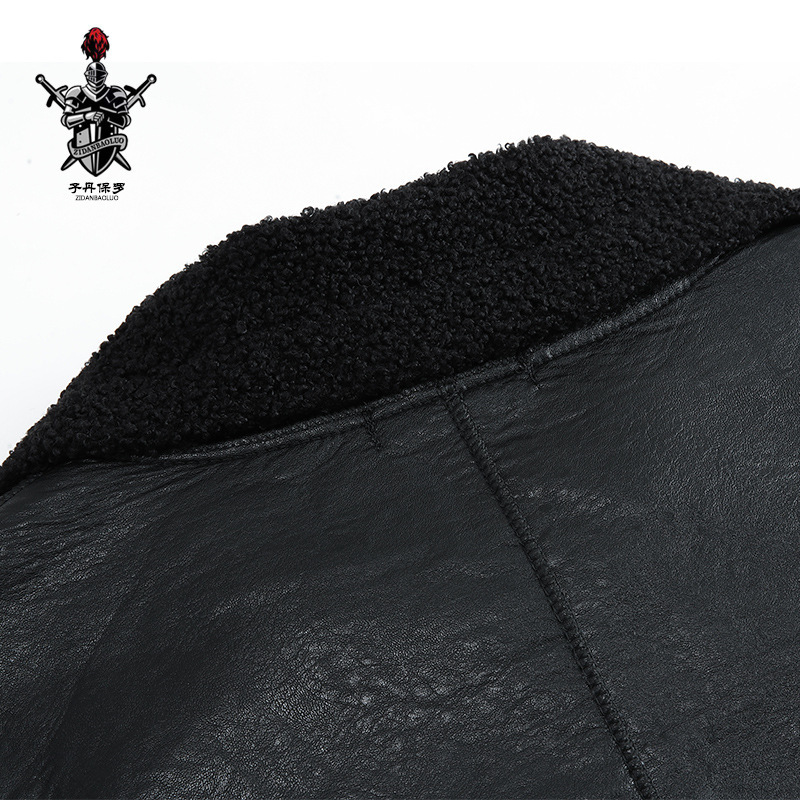 女式皮衣实物图