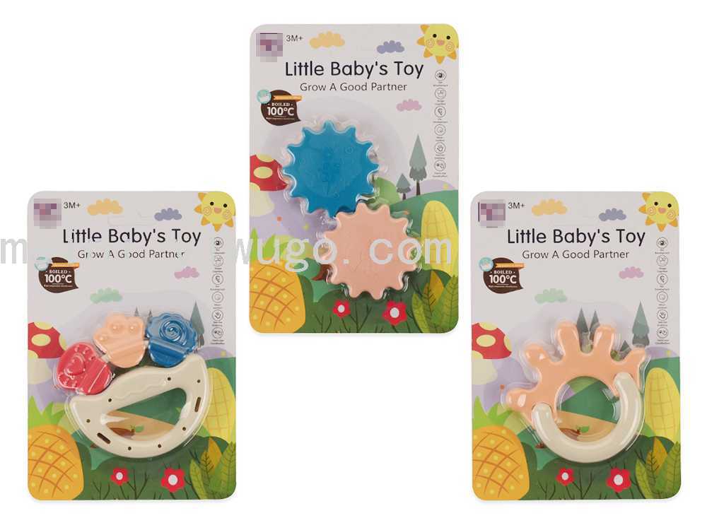 婴儿手摇铃玩具牙胶益智早教幼儿新生5一岁1宝宝0-3-6个月男女孩