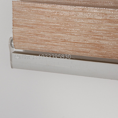 Soft gauze curtain roll curtain double shading lift office toilet kitchen waterproof roll-pull type perforation-free shutter curtain Specification drawing