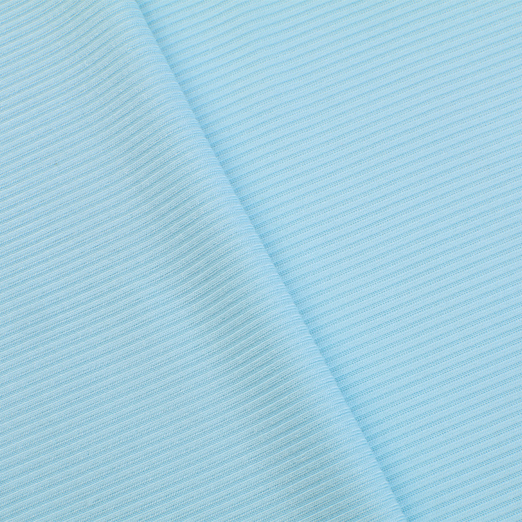 The manufacturer of corrugated ribbed fabric wholesals cotton knitted elastic threaded fabric as the base layer for spring and summer light T-shirts