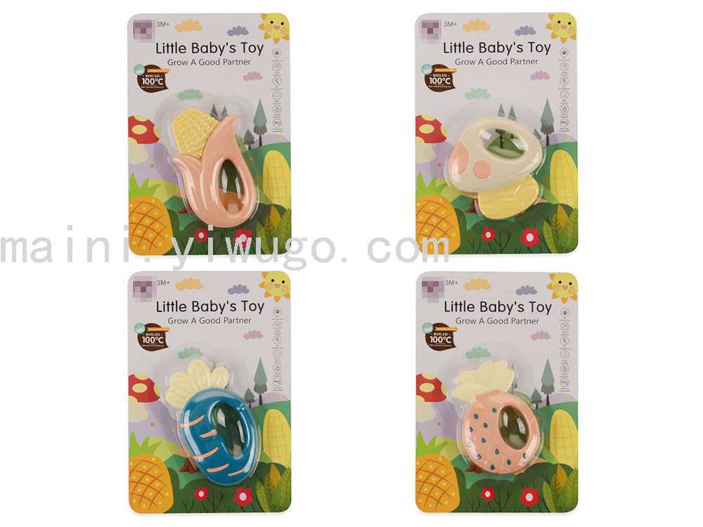 新生儿宝宝0一1岁抓握训练婴幼儿玩具益智早教3个月6可水煮摇铃