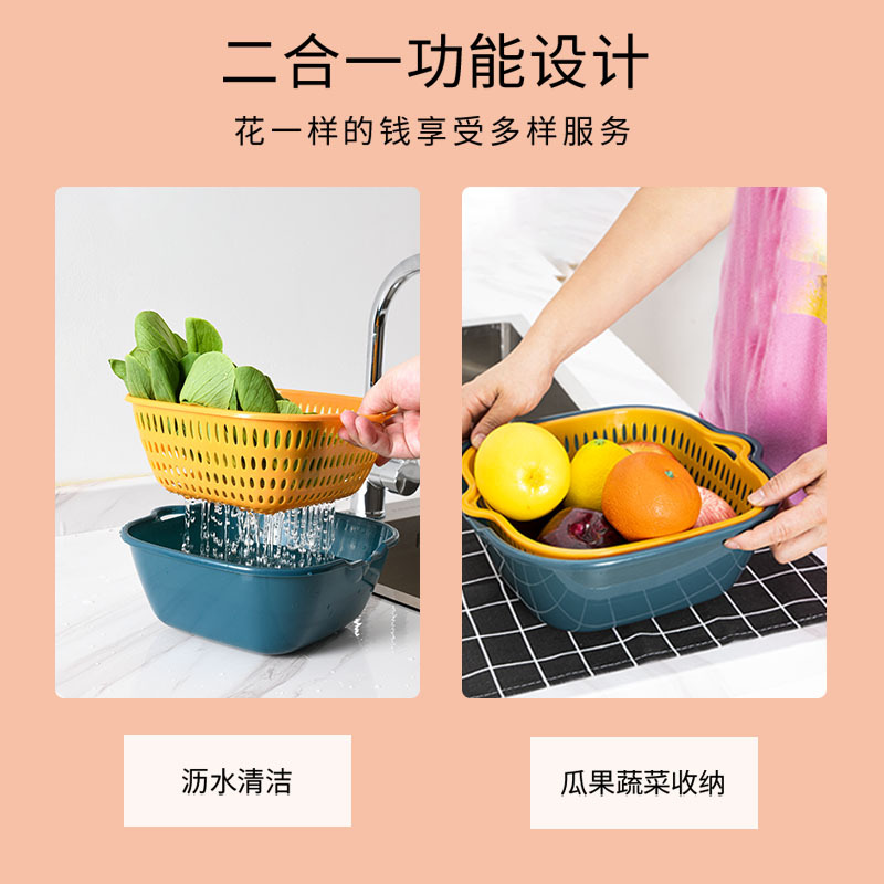 沥水篮、盆实物图