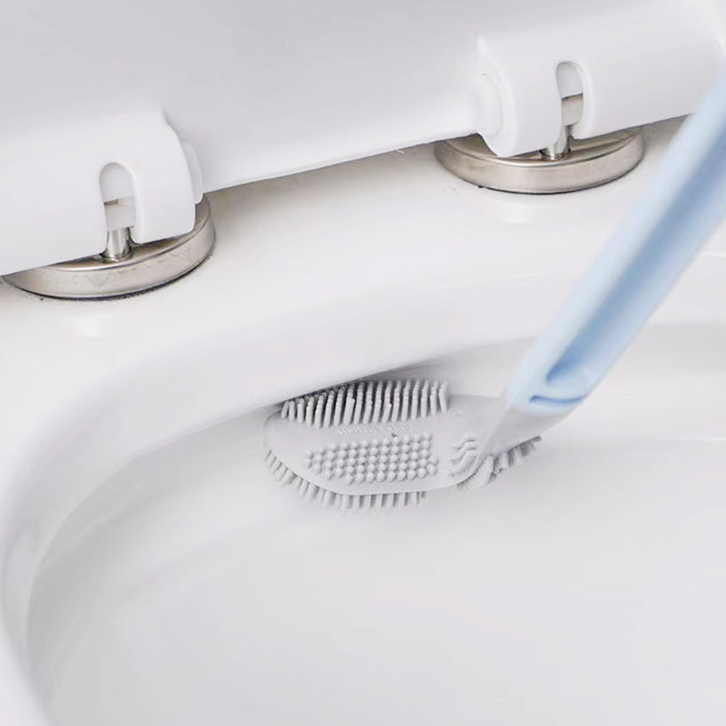 Golf silicone toilet brush, a household toilet cleaning wonder without blind spots, wall-mounted bathroom cleaning brush Specification image