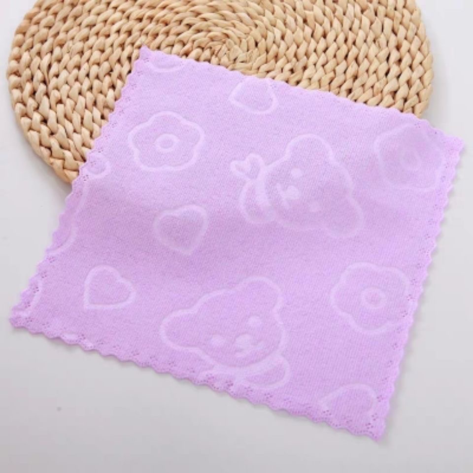 Color square towel napkin small towel disposable hotel microfiber wipes wipe sweat towel art face towel