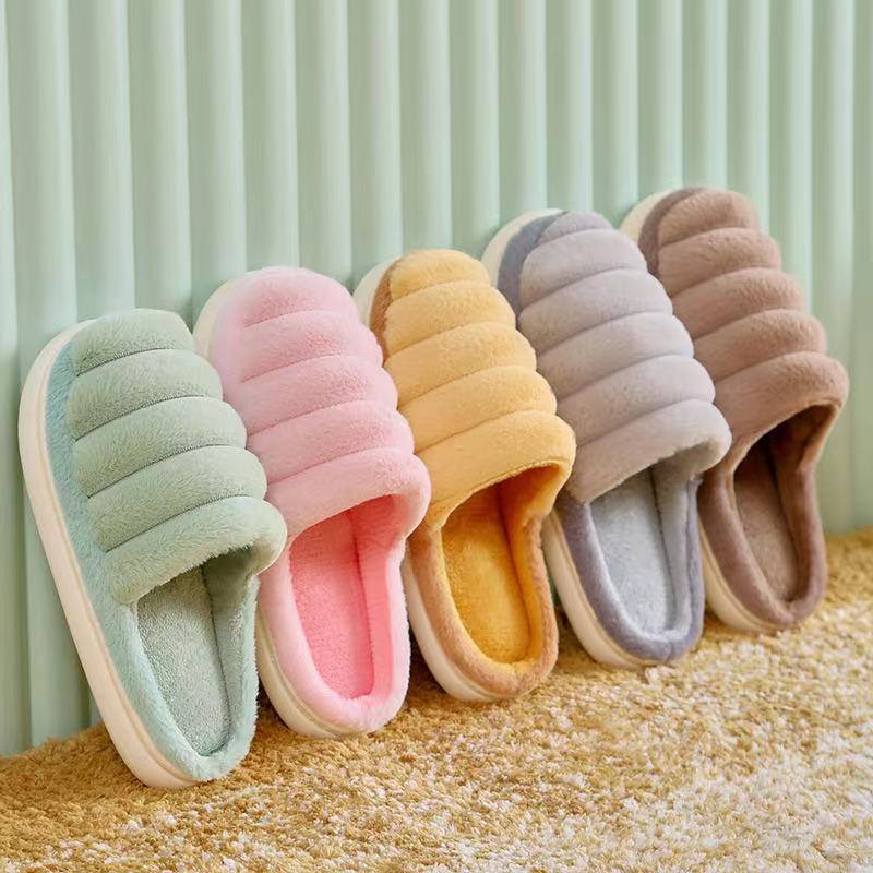 Fashionable caterpillar cotton slipper lovers men's and women's autumn winter indoor furniture warm slipper