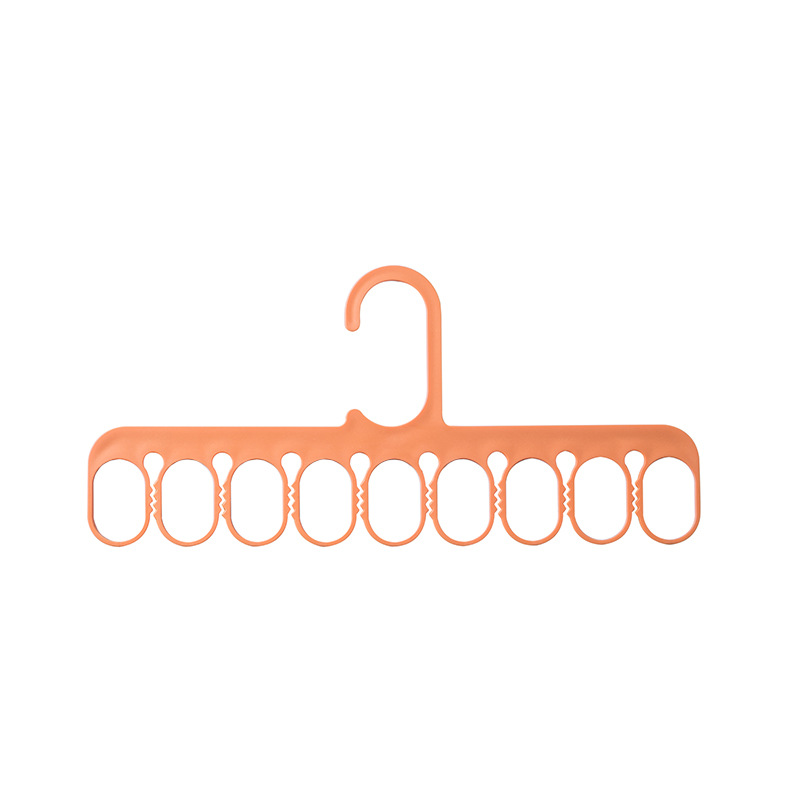 New multi-functional storage clothes hanger with eight teeth for dry and wet use, underwear, socks and plastic drying without leaving a mark Item Picture
