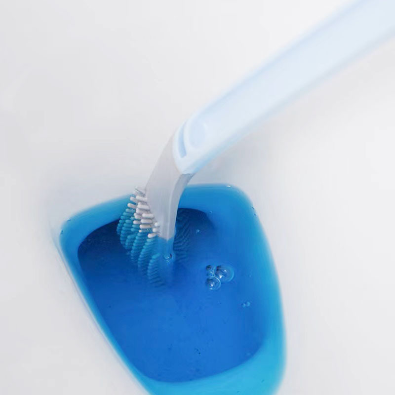 Golf silicone toilet brush, a household toilet cleaning wonder without blind spots, wall-mounted bathroom cleaning brush Application Scenario