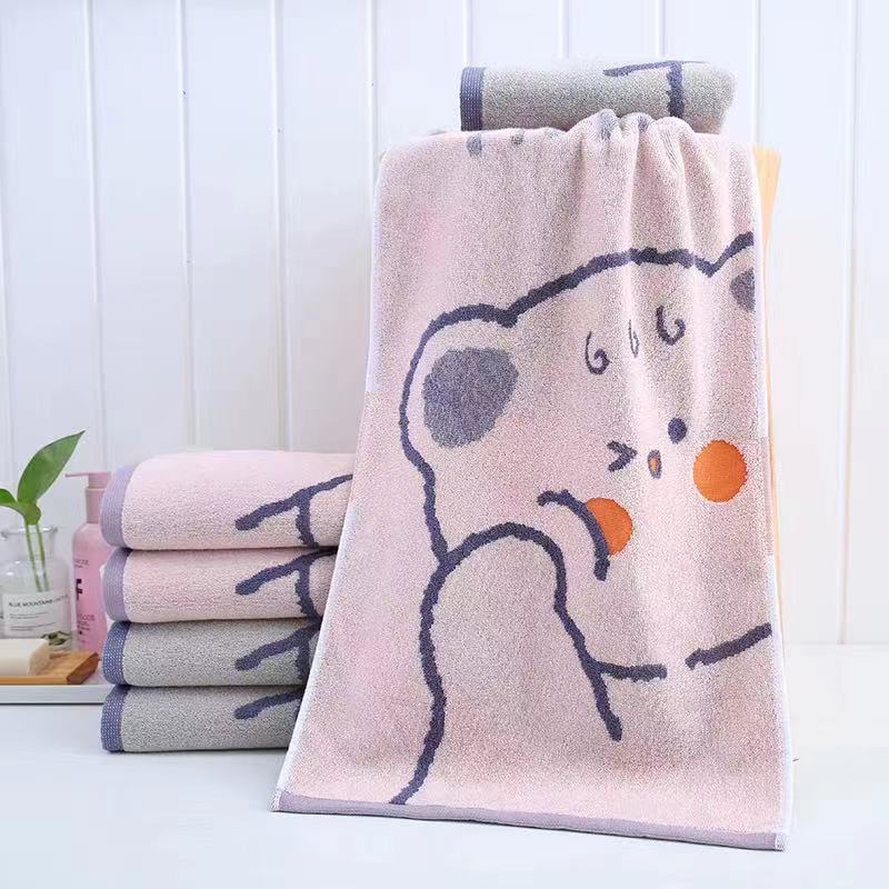 Pure cotton children's towels, bath towels and face towels are soft, skin-friendly and do not shed. Cute cartoon absorbent face towels Application Scenario