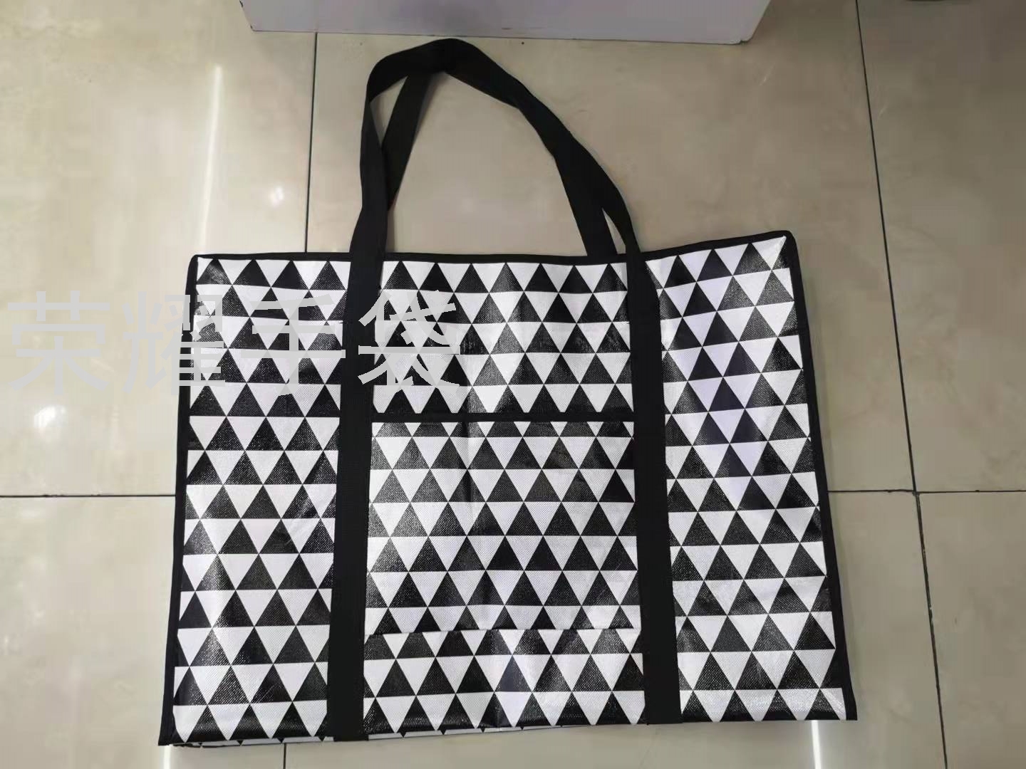 Woven bags, moving tools, packing gunny bags, extra-large canvas snake skin bags, hand-carry bags with super large capacity, luggage pockets details Picture