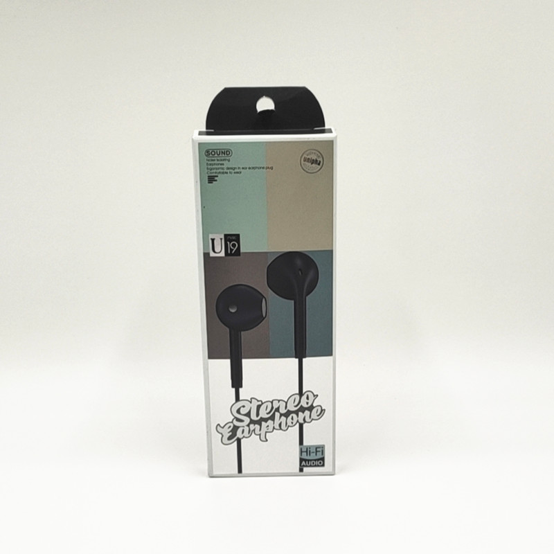 Simple and universal in-ear headphones, direct-plug type for computers and mobile phones, headphones with microphone and wired control, suitable for Apple and Huawei details Picture