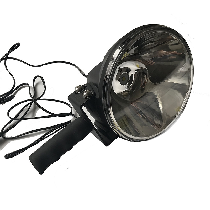 New high-lit 7 "LED hand-held searchlight Outdoor hand-held spot light Adventure night fishing cruise search light details Picture