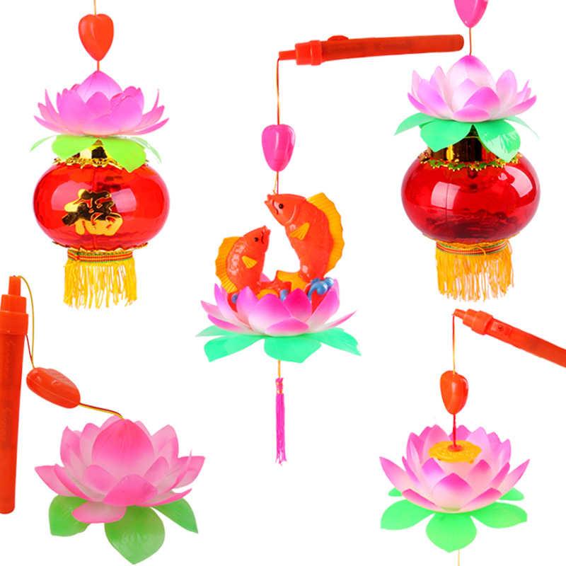 Wholesale of shining hexagonal lanterns for the Mid-Autumn Festival of the Year of the Tiger, children's music cartoon hand-held lanterns, glowing toys and small lanterns Application Scenario