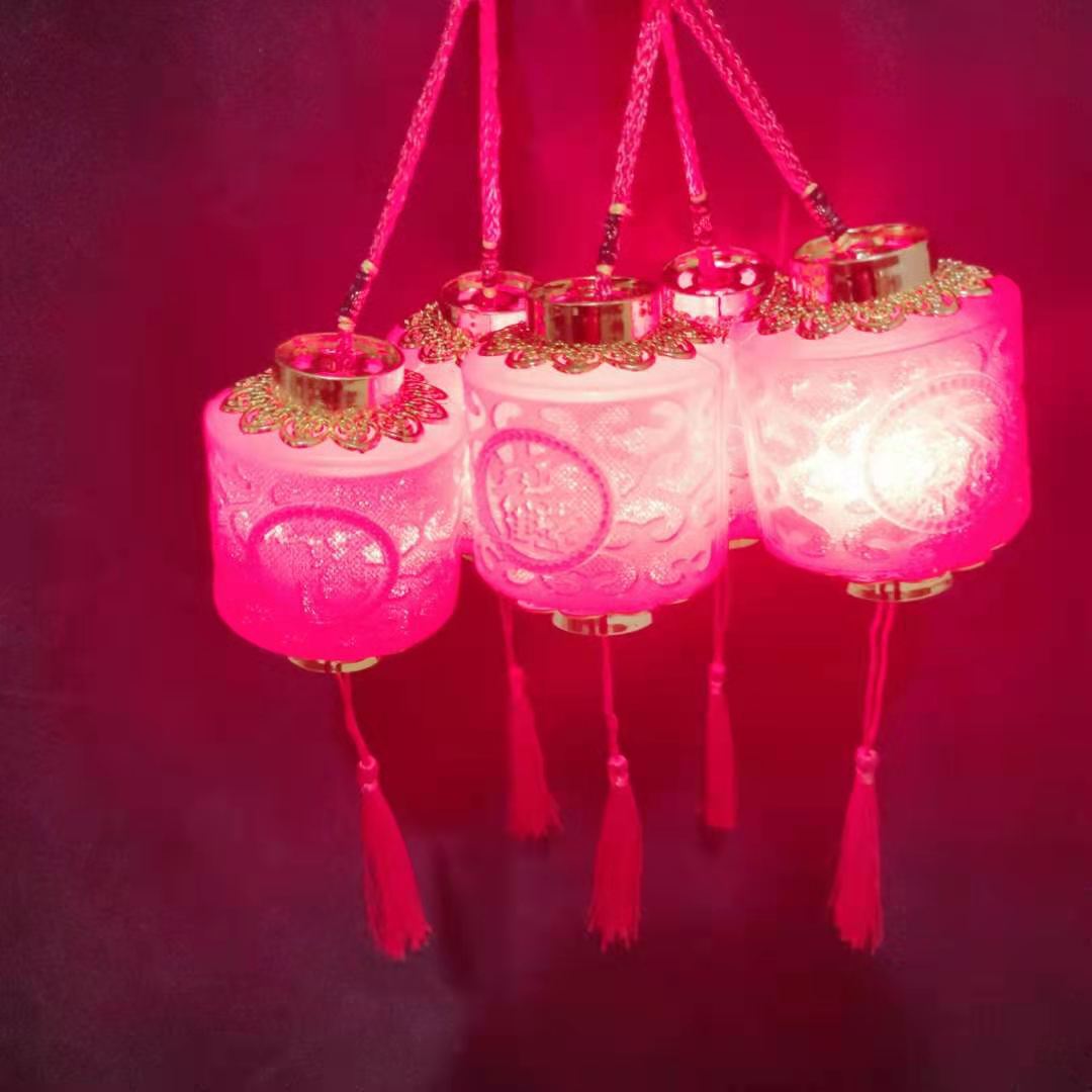 Retro palace lanterns, children's hand-held palace lanterns, glowing toys, Spring Festival decorations, hot selling items at street stalls details Picture