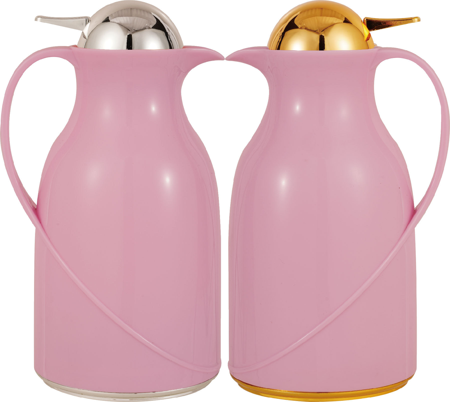 Plastic household insulated kettle, creative handle style, festive and simple vacuum kettle for beverages, tea, coffee, juice and milk Specification image