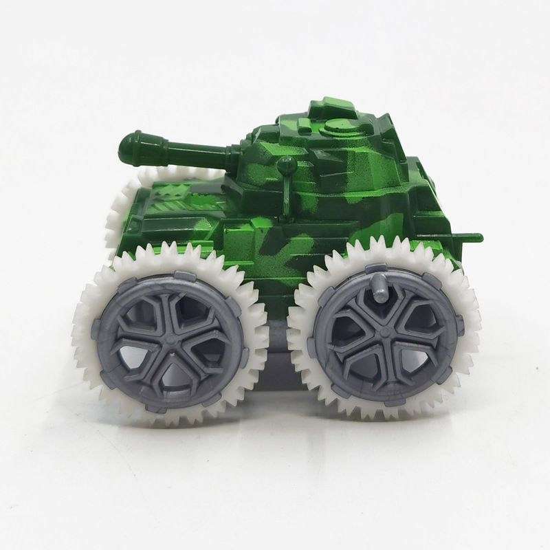 Tank, inertial tipping tank, children's car model, gift, promotional item, toy car, street stall supply Item Picture