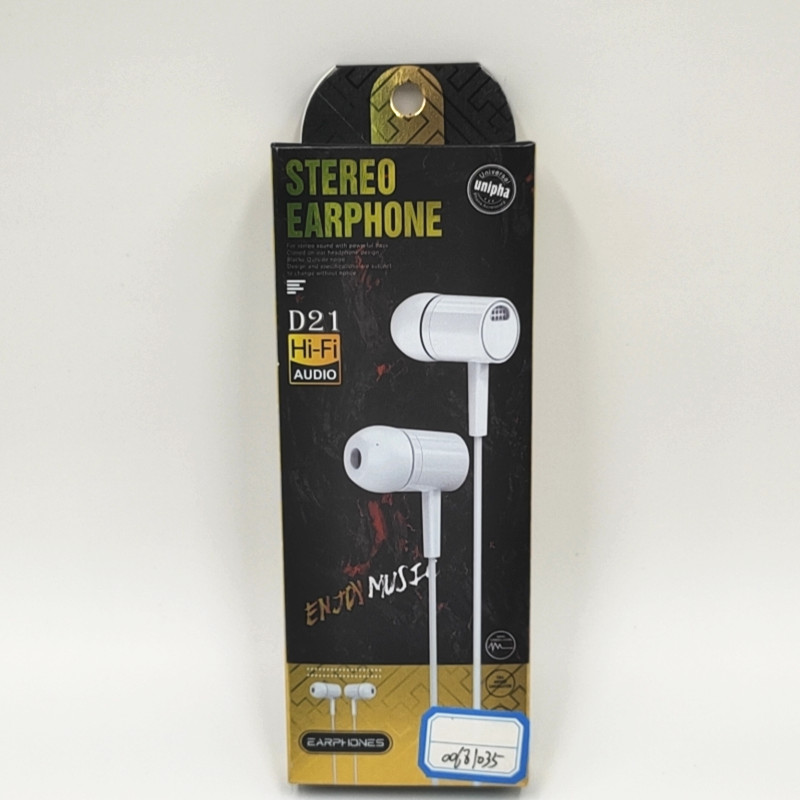 优质重低音入耳式适用苹果华为小米vivo三星乐视耳机礼品D21耳机