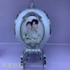 Plastic electroplated music carriage ornaments, photos, home decoration gifts, handicrafts, photo frames Item Picture
