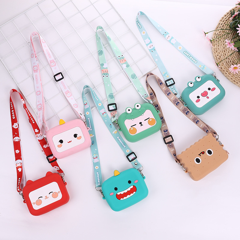 Girls' rubber bag Children's bag Fashion girls' crossbody bag Fashion boys' baby zero purse parent-child direct supply