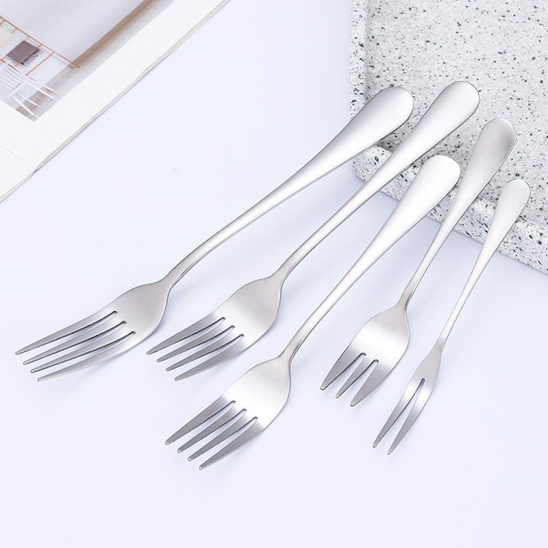 1010 series stainless steel tableware, Western fork, pastry fork, fruit fork, hotel gift customization, logo, fruit fork, dessert fork, tableware, Western fork customization, size details Picture