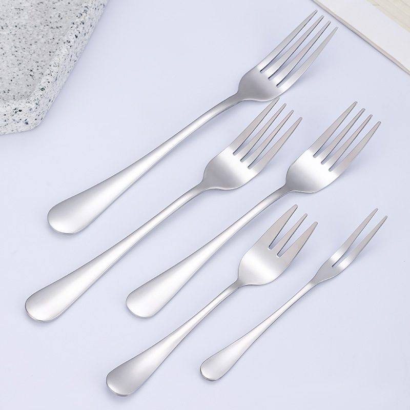 1010 series stainless steel tableware, Western fork, pastry fork, fruit fork, hotel gift customization, logo, fruit fork, dessert fork, tableware, Western fork customization, size Application Scenario