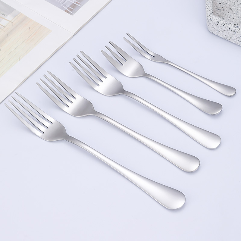 1010 series stainless steel tableware, Western fork, pastry fork, fruit fork, hotel gift customization, logo, fruit fork, dessert fork, tableware, Western fork customization, size Specification image
