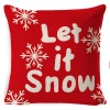 Christmas pillowcase 2021 Amazon New Linen super Soft short plush cushion Seat cover Holiday Pillowcase details Picture