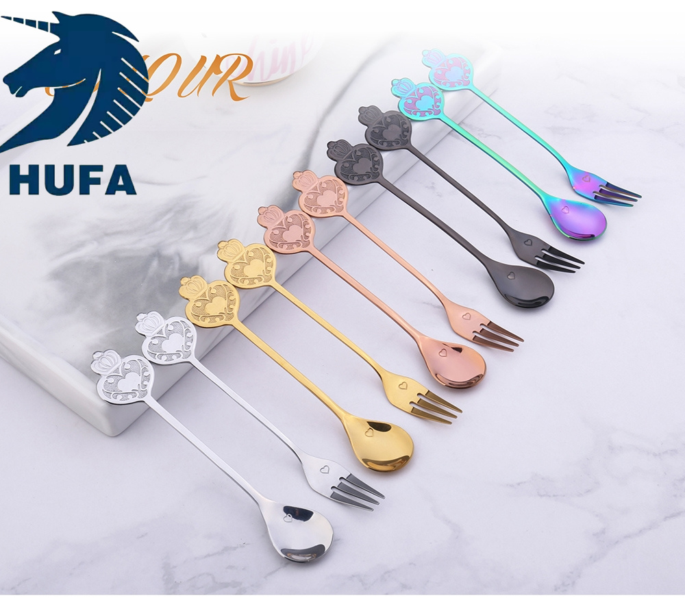 Internet-famous doughnut stainless steel dessert spoon, cartoon macaron fruit fork, ice cream spoon, coffee mixing spoon, stainless steel spoon, spoon, doughnut decoration spoon, children's spoon, ice cream spoon, tableware