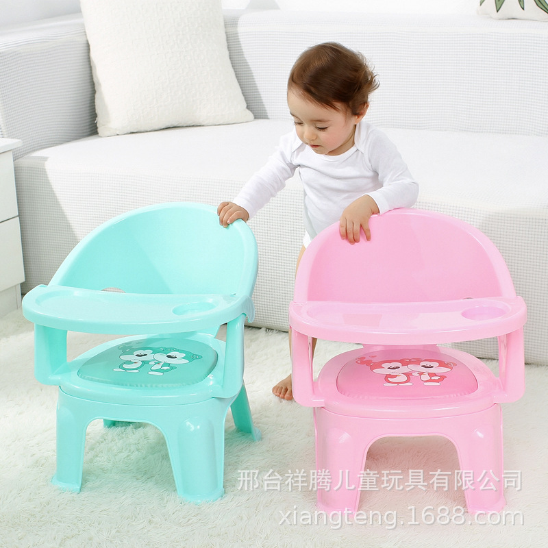 儿童餐椅宝宝叫叫椅婴儿坐椅靠背椅吃饭座椅餐盘塑料椅子儿童玩具详情图1