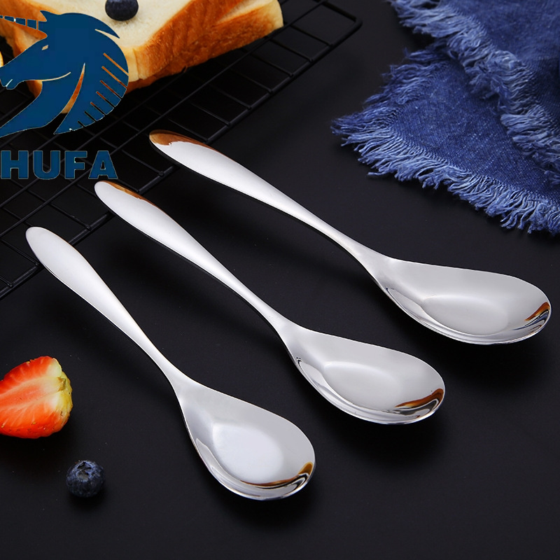 Korean-style 304 stainless steel ice spoon, long-handled stirring spoon, extended milk tea and coffee spoon, creative dessert honey spoon, stainless steel stirring spoon, stainless steel bar spoon, bar supplies, 304 stainless steel ice spoon spoon