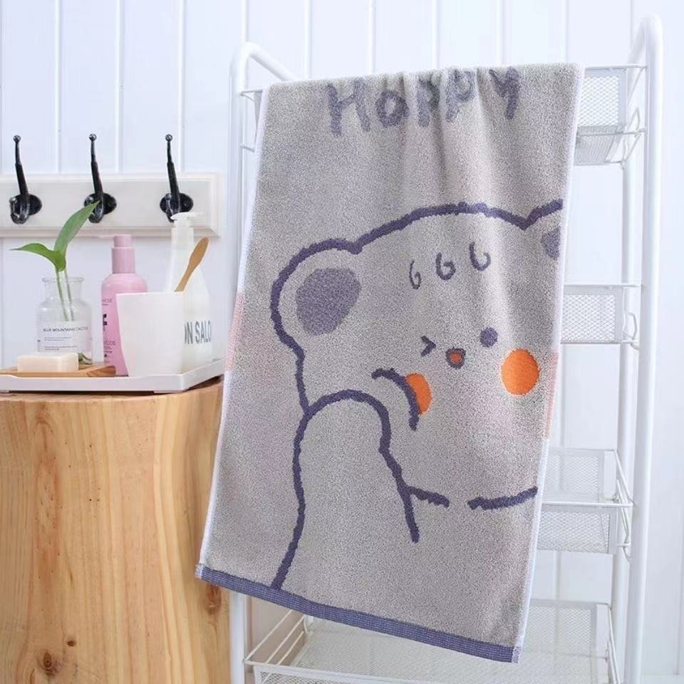 Two thick children's towels, pure cotton, suitable for both adults and children. These children's towels absorb water and do not shed fibers Specification image