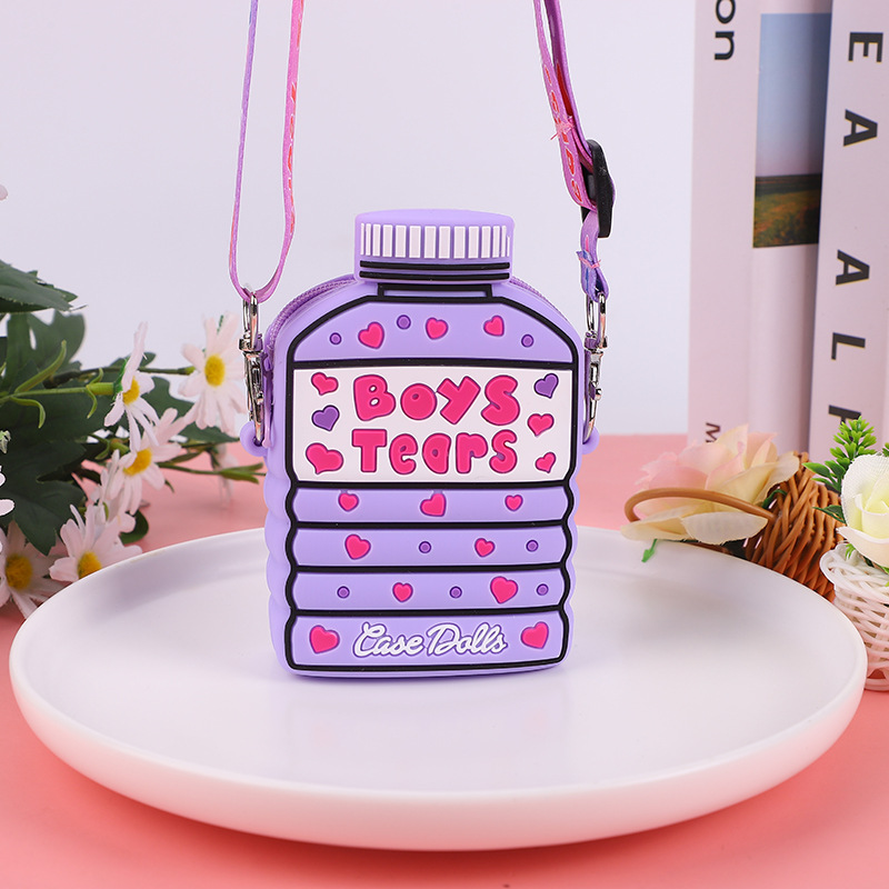 Cute wallet silicone backpack new net red silicone bag baby single shoulder crossbody small backpack silicone purse