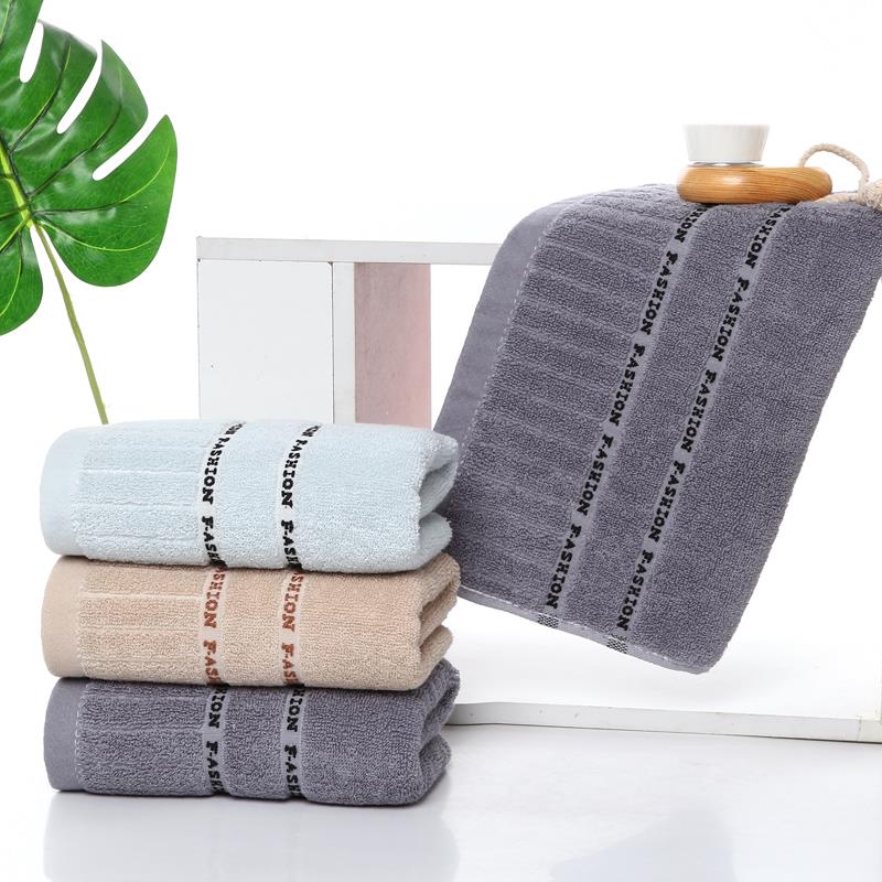 Letter towel pure cotton soft absorbent no hair off thickened face wash face towel bath skin friendly household no fading adult