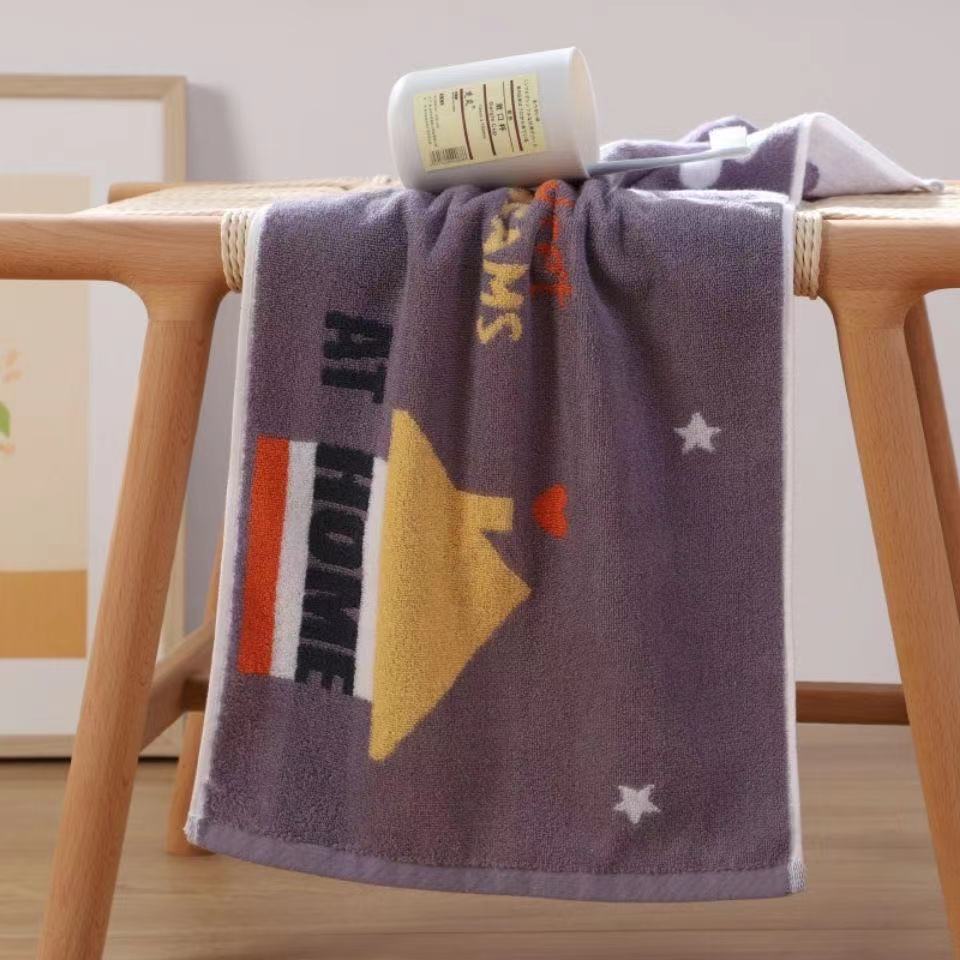 Wholesale pure cotton towels, absorbent and non-shedding, adult face towels, men's and women's bathing, hair drying, house Item Picture