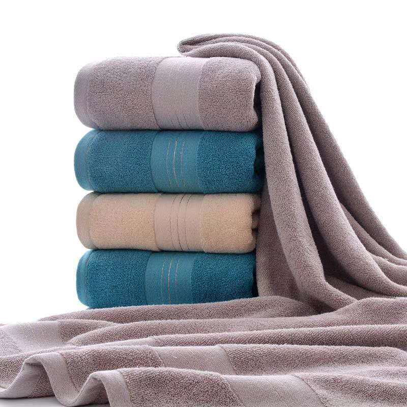 Bright silk high-grade towel thickened face towel pure cotton bath towel soft absorbent no hair dark towel thumbnail