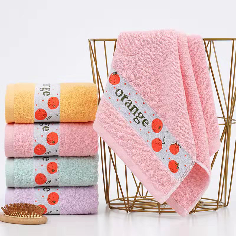 Cotton towel adult kumquat annunciation
Hand towel wash wash soft water absorbent hair for men and women orang