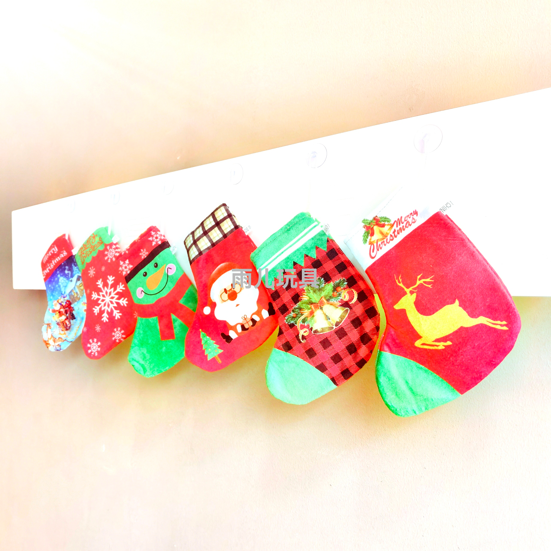 Calcetines de navidad bolsas de regalo caja de regalo decoración de árbol de navidad colgantes hombre de nieve alce calcetines ideas billeteras Application Scenario