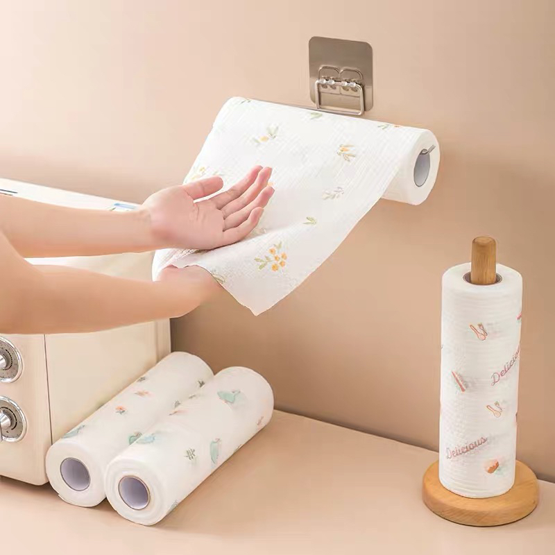 Lazy dishcloth kitchen dry and wet wash - free oil absorbent non-woven cloth disposable dishwashing cloth cloth