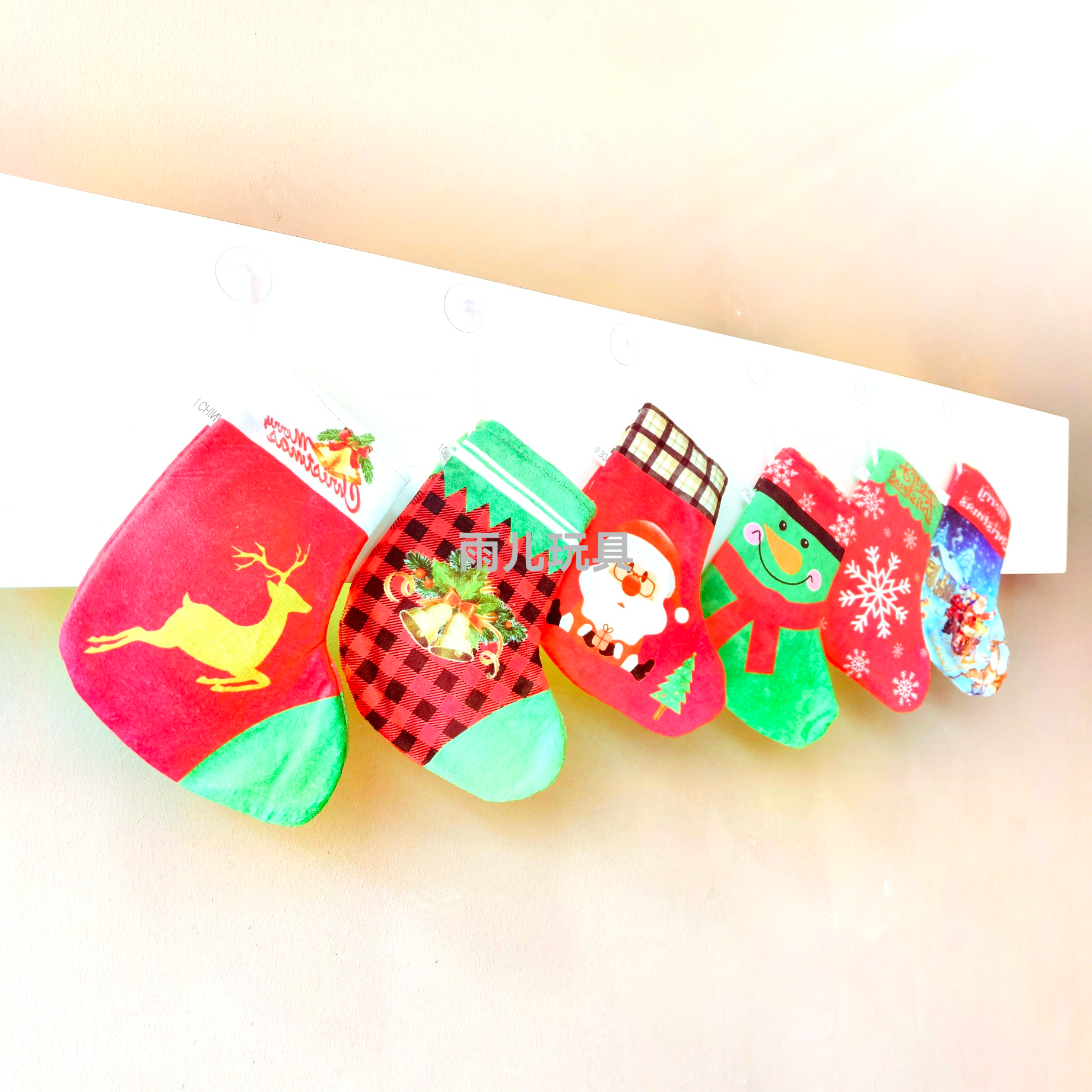Calcetines de navidad bolsas de regalo caja de regalo decoración de árbol de navidad colgantes hombre de nieve alce calcetines ideas billeteras details Picture