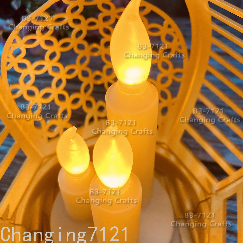 Cross-border wholesale of Ramadan Christmas wind lanterns, LED electronic candles, Ramadan night antique horse lanterns, decorative craft ornaments Specification image