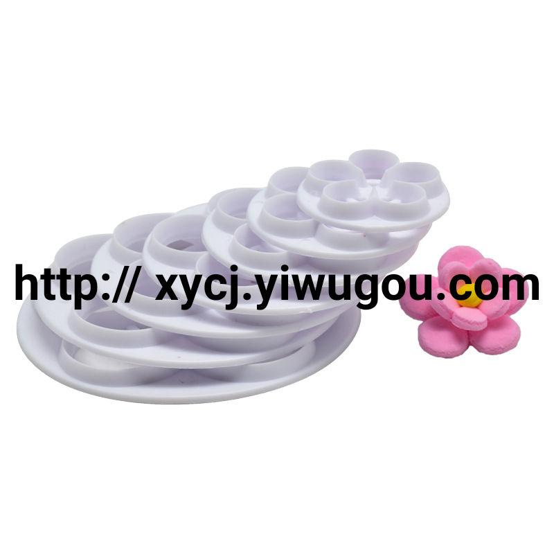 7pcs rose petal cutting molds, embossing molds, DIY fondant cake decoration tools, cookie printing molds Specification image