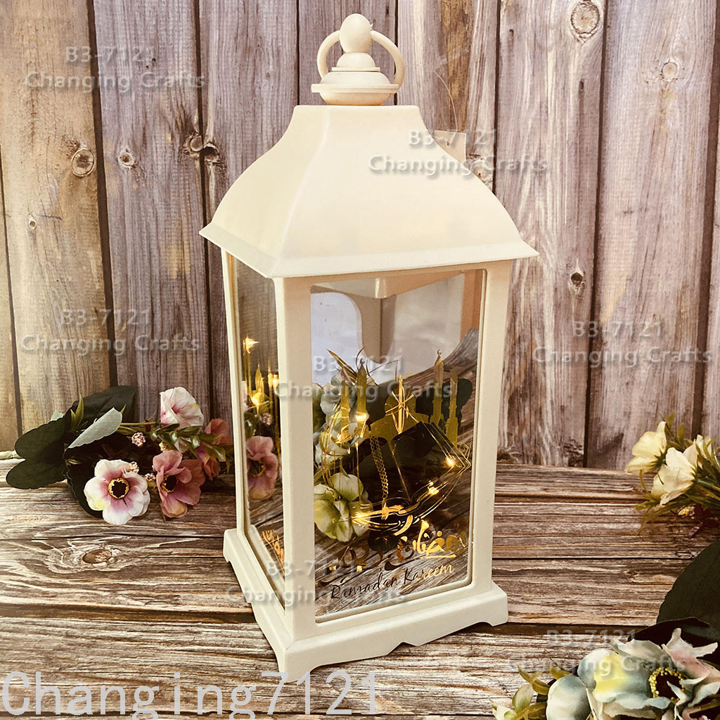 Douyin Ramadan decoration craftsmanship, electronic wishing wind lanterns, birthday gifts, wedding ornaments, decorative night lights, wholesale at stalls
