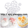 7pcs玫瑰花瓣切模 压花模 DIY翻糖蛋糕装饰工具 饼干印模图