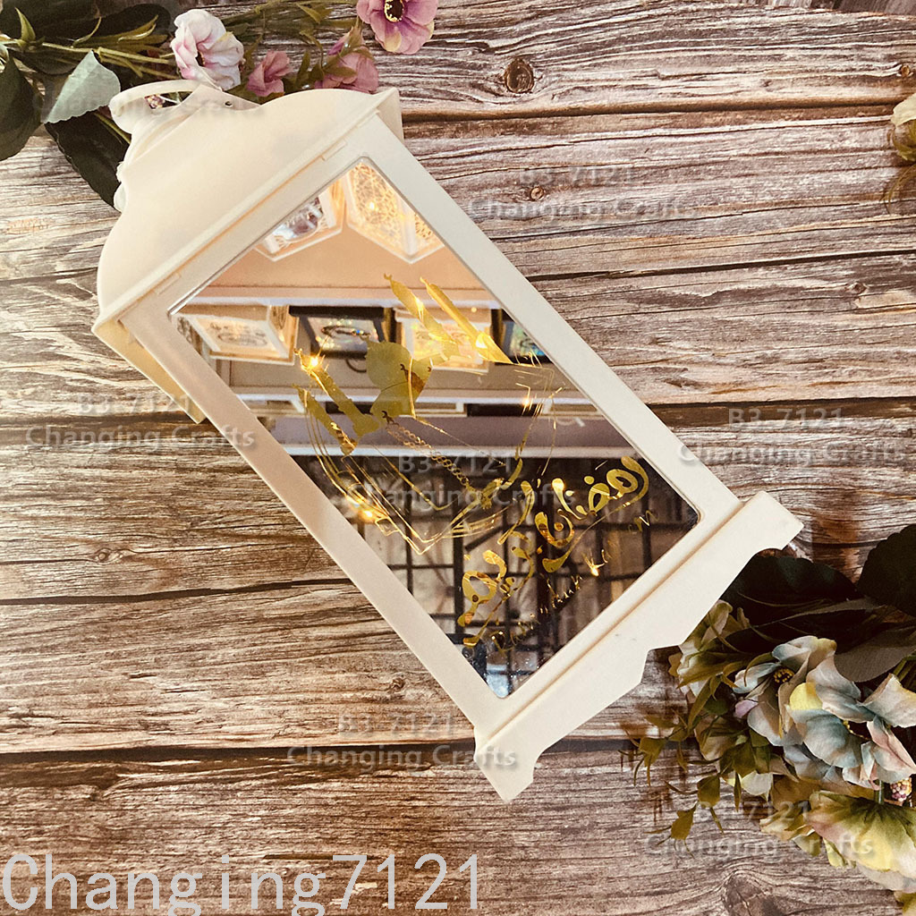 Douyin Ramadan decoration craftsmanship, electronic wishing wind lanterns, birthday gifts, wedding ornaments, decorative night lights, wholesale at stalls Application Scenario