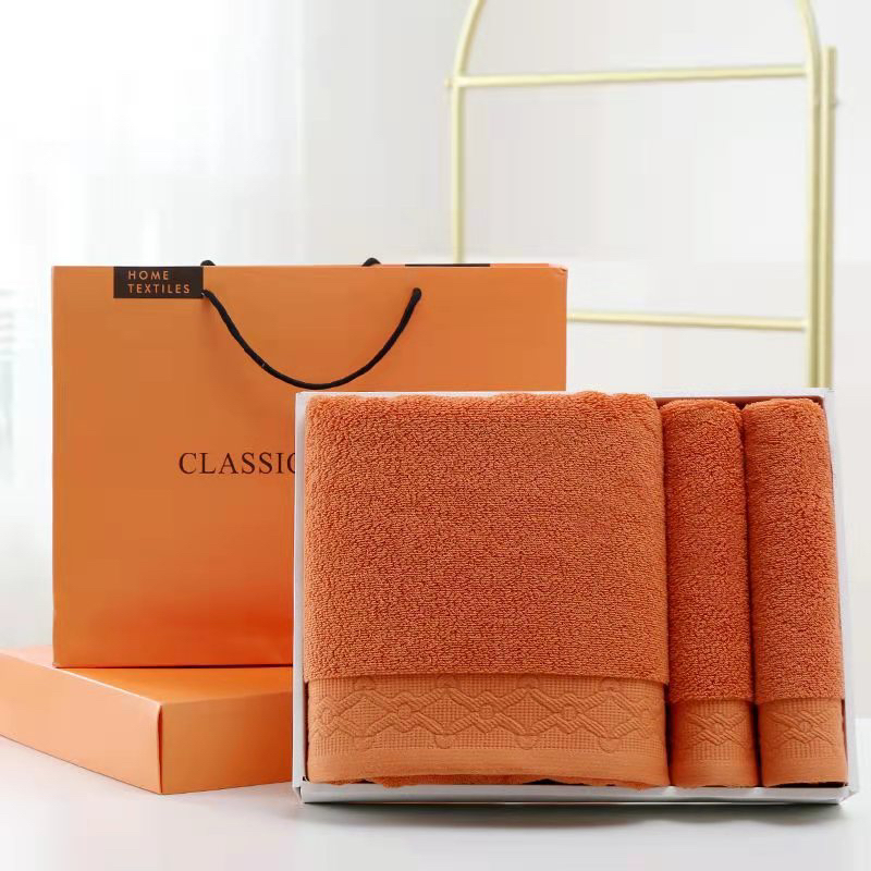 Pure cotton adult absorbent children super soft thickened hotel, hotel and household non-removable towel and bath towel gift set for gifting Specification image