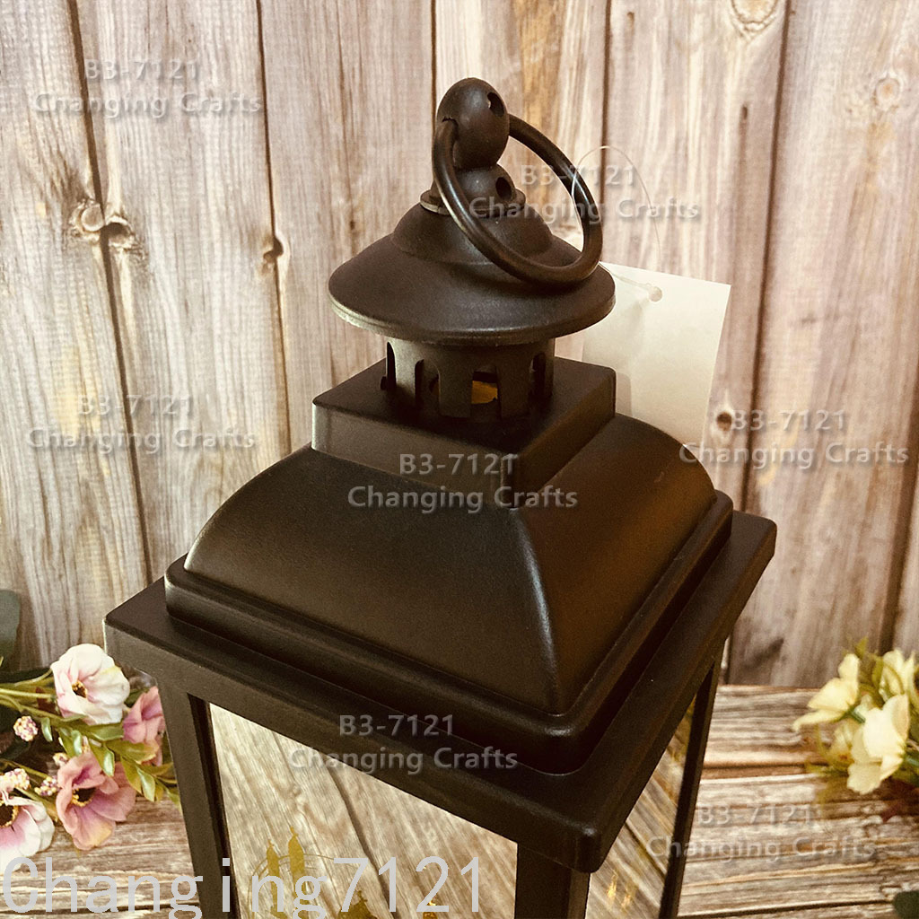 Cross-border wholesale of Ramadan Christmas wind lanterns, LED electronic candles, Ramadan night antique horse lanterns, decorative craft ornaments details Picture