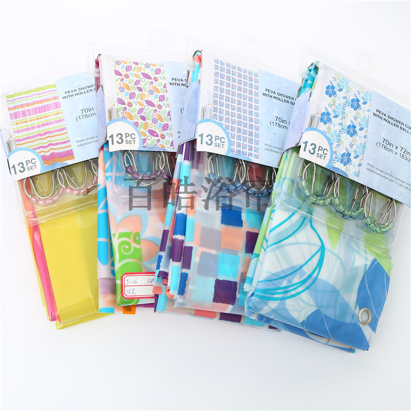 Home mildew proof shower curtain bathroom door curtain toilet partition curtain for bathing shower free punching hanging curtain tarp