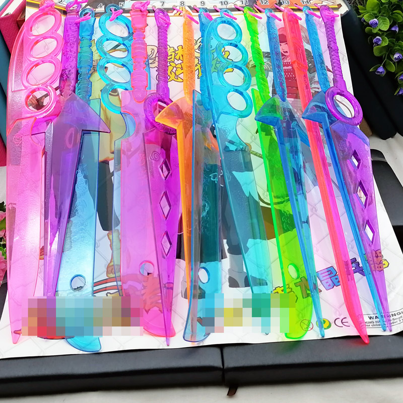 L4321HR Crystal Weapon Series Plastic Knife Weapon Model Complete Set of Educational children's toys, swords and guns Application Scenario