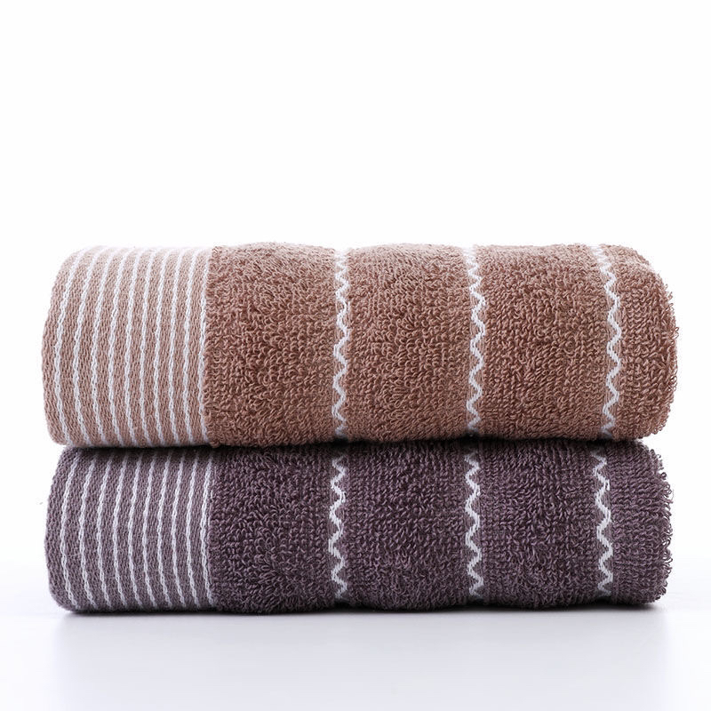 Toalla de algodón para baño doméstico suave y absorbente sin pérdida de pelo toalla facial para adultos espesa toalla facial al por mayor estampado de agua Specification image